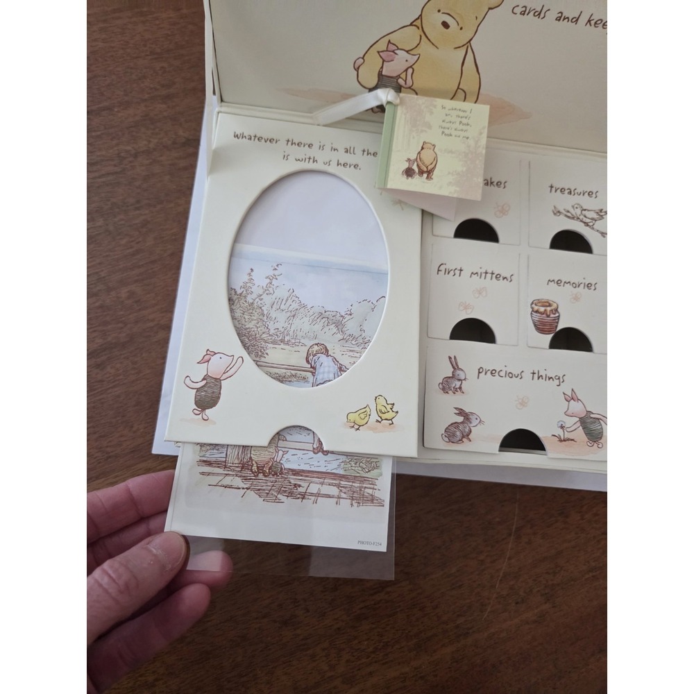 Winnie The Pooh Keepsakes Box Baby Nursery Gift Pale Yellow Newborn - Picture 4 of 16